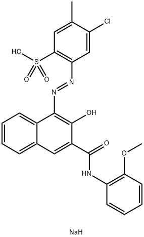 4-クロロ-2-[2-ヒドロキシ-3-(2-メトキシフェニルカルバモイル)-1-ナフチルアゾ]-5-メチル-1-ベンゼンスルホン酸ナトリウム