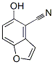 4-Benzofurancarbonitrile,  5-hydroxy- Struktur