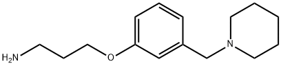 N-[3-[3-(1-Piperidinylmethyl)phenoxy]propyl]amine Structure