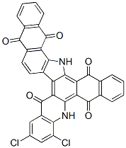 7,9-dichloro-6,20-dihydro-5H-naphtho[2,3-c]naphth[2',3':6,7]indolo[3,2-a]acridine-5,11,14,19,21-pentone|