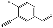 Benzonitrile, 5-formyl-2-hydroxy- (9CI) Struktur