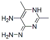 4(1H)-Pyrimidinone,  5-amino-2,6-dimethyl-,  hydrazone  (9CI) Structure