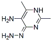 4(1H)-Pyrimidinone,  5-amino-2,6-dimethyl-,  hydrazone  (9CI)|