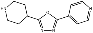 4-[5-(piperidin-4-yl)-1,3,4-oxadiazol-2-yl]pyridine Structure