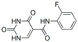 5-Pyrimidinecarboxamide,N-(2-fluorophenyl)-1,2,3,4-tetrahydro-2,4-dioxo- 化学構造式