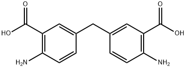 5,5'-Methylenebis(2-aminobenzoic Acid) Struktur