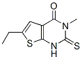 Thieno[2,3-d]pyrimidin-4(1H)-one, 6-ethyl-2,3-dihydro-3-methyl-2-thioxo- (9CI) 结构式