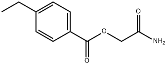 Benzoic acid, 4-ethyl-, 2-amino-2-oxoethyl ester (9CI) Struktur