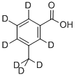 5-(甲基-D3)苯甲酸-2,3,4,6-D4 结构式