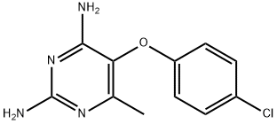 5-(4-Chlorophenoxy)-6-methylpyrimidine-2,4-diamine Struktur