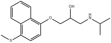 4'-methylthiopropranolol Struktur