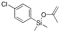 (p-Chlorophenyl)-isopropenoxy-dimethylsilane 化学構造式