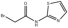 2-ブロモ-N-1,3-チアゾール-2-イルアセトアミド 化学構造式