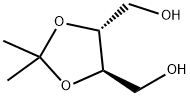 (-)-2,3-O-イソプロピリデン-D-トレイトール 化学構造式
