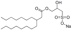 3-Heptylundecanoic acid 2-hydroxy-3-[(sodiooxy)sulfonyl]propyl ester Struktur