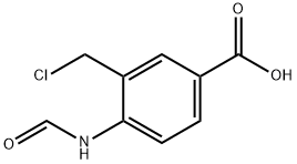 3-(Chloromethyl)-4-(formylamino)benzoic acid 结构式