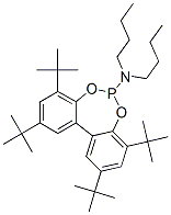 N,N-dibutyl-2,4,8,10-tetra-tert-butyldibenzo[d,f][1,3,2]dioxaphosphepin-6-amine Structure