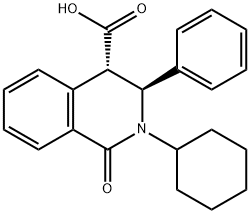 2-CYCLOHEXYL-1-OXO-3-PHENYL-1,2,3,4-TETRAHYDRO-4-ISOQUINOLINECARBOXYLIC ACID