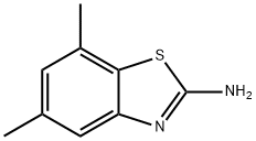 5,7-二甲基苯并噻唑-2-胺, 73351-87-8, 结构式