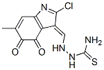 [(2-chloro-6-methyl-4,5-dioxo-indol-3-ylidene)methylamino]thiourea Structure