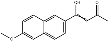 3-Buten-2-one, 4-hydroxy-4-(6-methoxy-2-naphthalenyl)-,73356-31-7,结构式