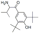 1-Butanone,  2-amino-1-[3,5-bis(1,1-dimethylethyl)-4-hydroxyphenyl]-3-methyl- Struktur
