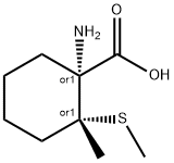 Cyclohexanecarboxylic acid, 1-amino-2-methyl-2-(methylthio)-, cis- (9CI) 结构式