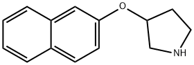 2-NAPHTHYL 3-PYRROLIDINYL ETHER Struktur