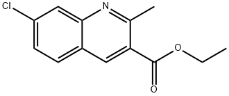 7-氯-2-甲基-喹啉-3-羧酸乙酯,733719-74-9,结构式