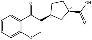 CIS-3-[2-(2-METHOXYPHENYL)-2-OXOETHYL]CYCLOPENTANE-1-CARBOXYLIC ACID Structure