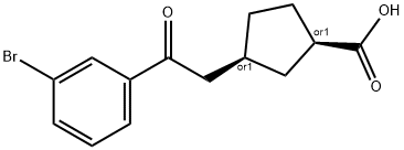 733740-33-5 CIS-3-[2-(3-ブロモフェニル)-2-オキソエチル]シクロペンタン-1-カルボン酸