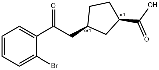 CIS-3-[2-(2-BROMOPHENYL)-2-OXOETHYL]CYCLOPENTANE-1-CARBOXYLIC ACID