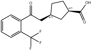 733740-45-9 CIS-3-[2-オキソ-2-(2-トリフルオロメチルフェニル)エチル]シクロペンタン-1-カルボン酸
