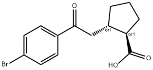 733740-62-0 TRANS-2-[2-(4-ブロモフェニル)-2-オキソエチル]シクロペンタン-1-カルボン酸
