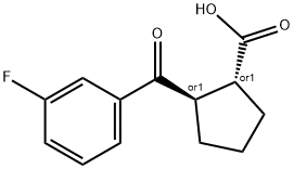 733741-04-3 TRANS-2-(3-フルオロベンゾイル)シクロペンタン-1-カルボン酸