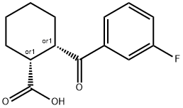 СНГ-2- (3-ФТОРОБЕНЗОЙЛ) ЦИКЛОГЕКСАН-1-КАРБОКСИЛОВАЯ КИСЛОТА структура