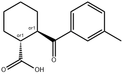 733742-71-7 TRANS-2-(3-メチルベンゾイル)シクロヘキサン-1-カルボン酸