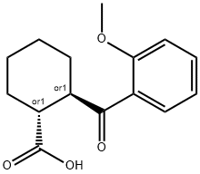 (1R,2R)-2-(2-甲氧基苯甲酰基)环己烷-1-羧酸, 733742-72-8, 结构式