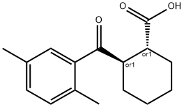 (1R,2R)-2-(2,5-二甲基苯甲酰基)环己烷-1-羧酸,733742-82-0,结构式