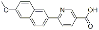 6-(6-Methoxynaphthalen-2-yl)-nicotinic acid Struktur