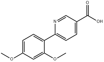 6-(2,4-Dimethoxyphenyl)-nicotinic acid,733776-45-9,结构式