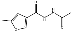 3-Furancarboxylic  acid,  5-methyl-,  2-acetylhydrazide 化学構造式
