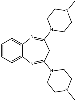 2,4-Bis(4-Methyl-1-piperazinyl)-3H-1,5-benzodiazepine, 733811-07-9, 结构式