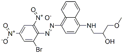 1-[[4-[(2-bromo-4,6-dinitrophenyl)azo]-1-naphthyl]amino]-3-methoxypropan-2-ol,73384-72-2,结构式
