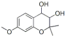 3,4-dihydro-7-methoxy-2,2-dimethyl-2H-1-benzopyran-3,4-diol Structure
