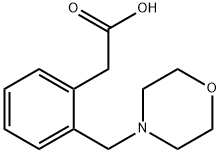2-[2-(MORPHOLINOMETHYL)PHENYL]ACETIC ACID 结构式