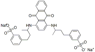 disodium 3,3'-[(9,10-dihydro-9,10-dioxo-1,4-anthrylene)bis[imino(3-methylpropane-1,3-diyl)]]bis(benzenesulphonate) Structure