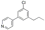 4-(3-CHLORO-5-PROPYLPHENYL)-PYRIDINE Structure