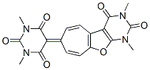 2,4,6(1H,3H,5H)-Pyrimidinetrione,  1,3-dimethyl-5-(1,2,3,4-tetrahydro-1,3-dimethyl-2,4-dioxo-7H-cyclohepta[4,5]furo[2,3-d]pyrimidin-7-ylidene)-,734076-02-9,结构式
