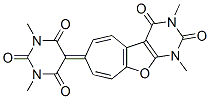 2,4,6(1H,3H,5H)-Pyrimidinetrione,  1,3-dimethyl-5-(1,2,3,4-tetrahydro-1,3-dimethyl-2,4-dioxo-7H-cyclohepta[4,5]furo[2,3-d]pyrimidin-7-ylidene)- Structure